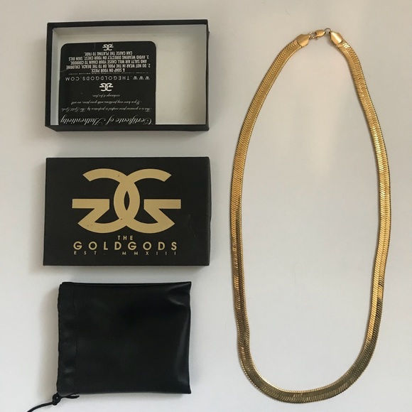 Gold Gods Herringbone Chain - Picture 3 of 3